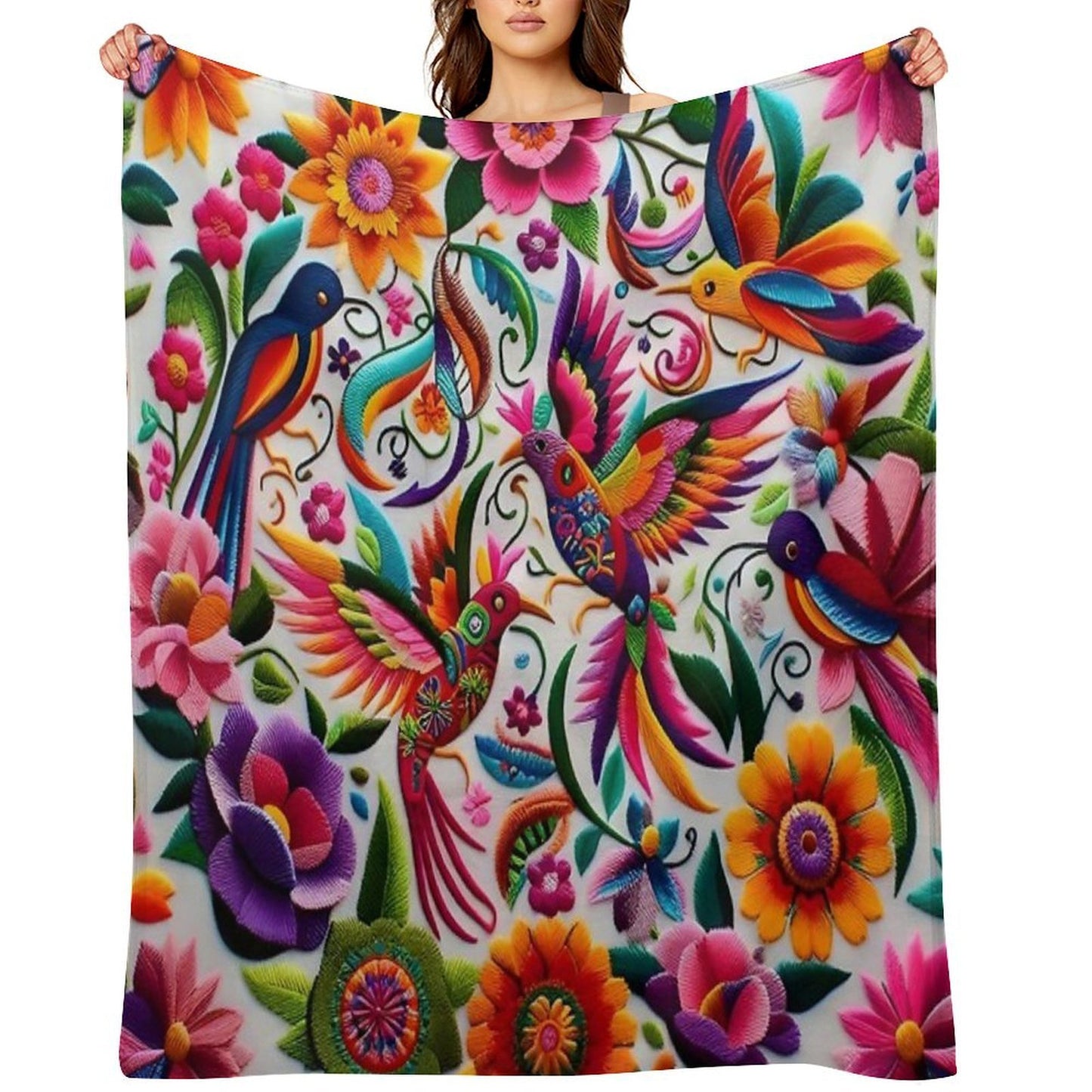 Mexico Art Easy Care Throw Blanket