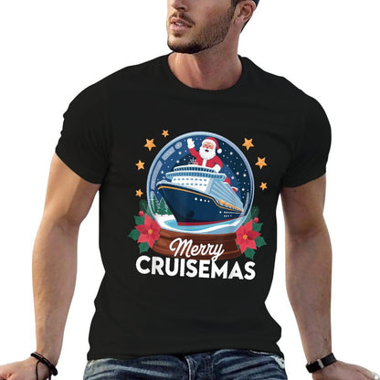 Merry Cruisemas Christmas Family Cruisin Funny Cruise Lover  Wrinkle-resistant T-Shirt