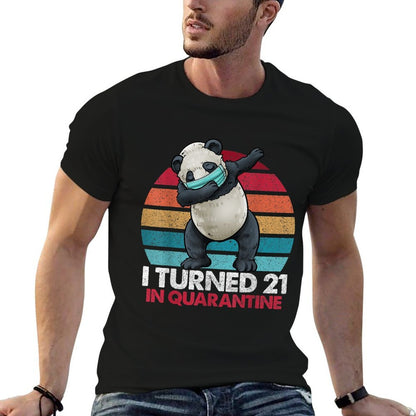 I Turned 21 In Quarantine 2020 Dabbing Panda 21st Birthday  Classic T-Shirt