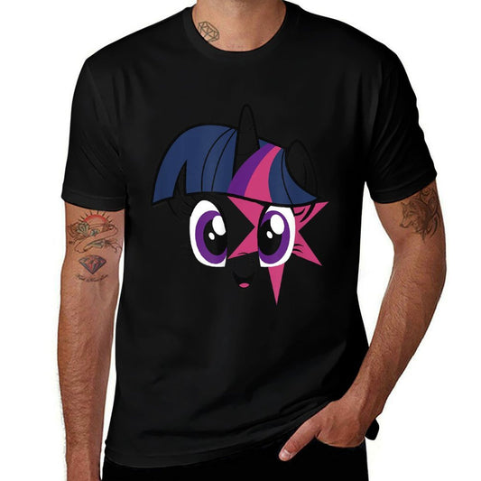 My Little Pony Twilight Sparkle Smiling Face  Summer-ready Fabric T-Shirt