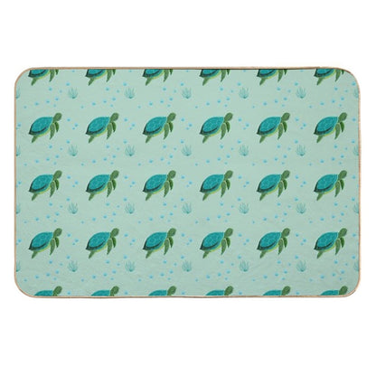Ocean Sea Turtle  Dirt-Trapping Bath Mat