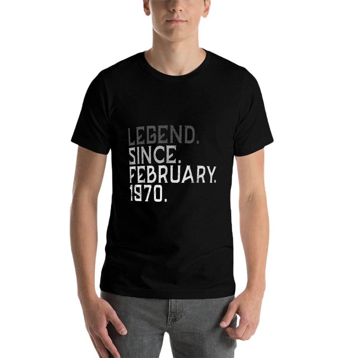 Legend Since February 1970 Vintage 50 Yrs Old 50th Birthday  Durable T-Shirt