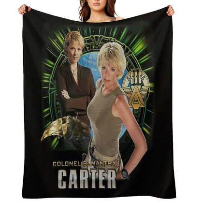 Stargate SG1 Samatha Carter Quick-dry Throw Blanket