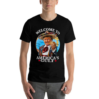 Funny Trump America's Gulf Est 2025 Trump Merchandise Versatile T-Shirt