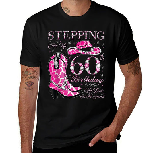 Stepping Into My 60th Birthday With My Boots On The Ground  Relaxed-fit T-Shirt