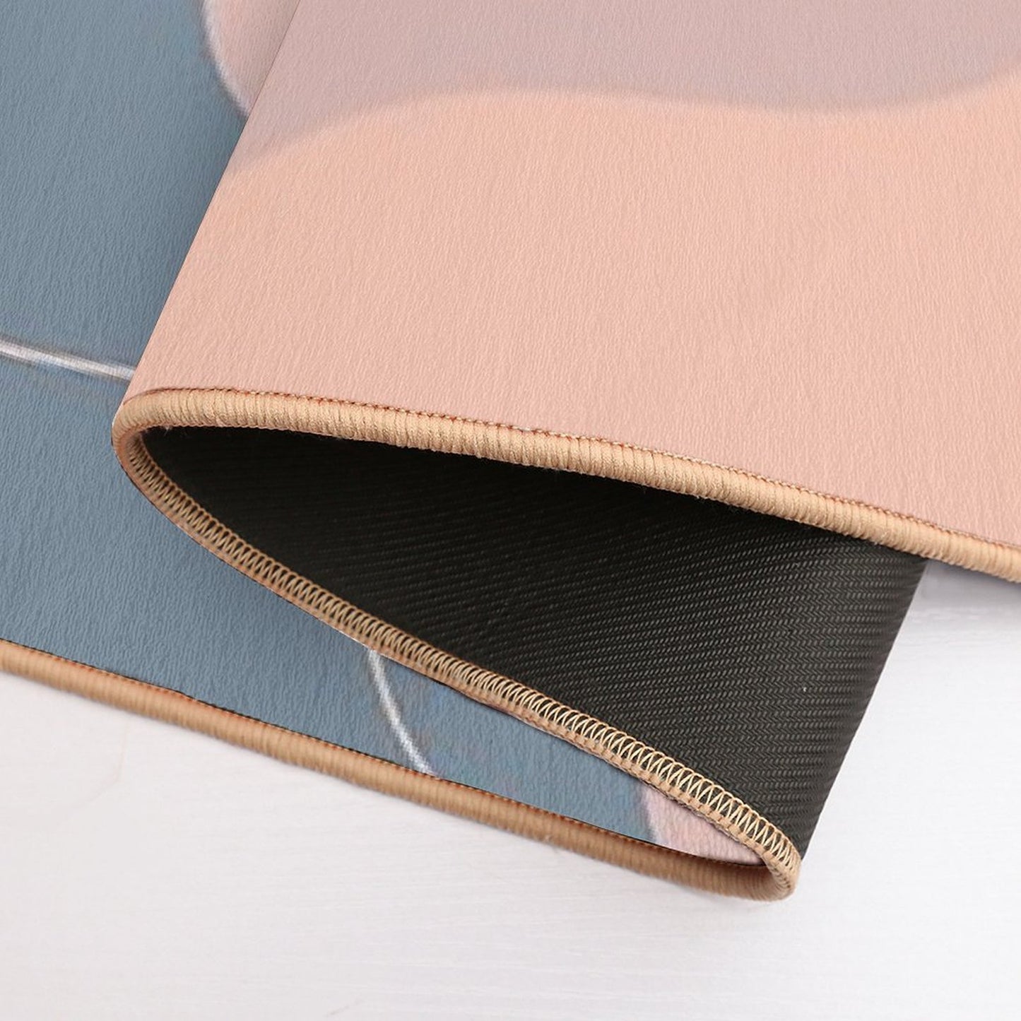 Abstract Waves Pattern  Non-Slip Bath Mat