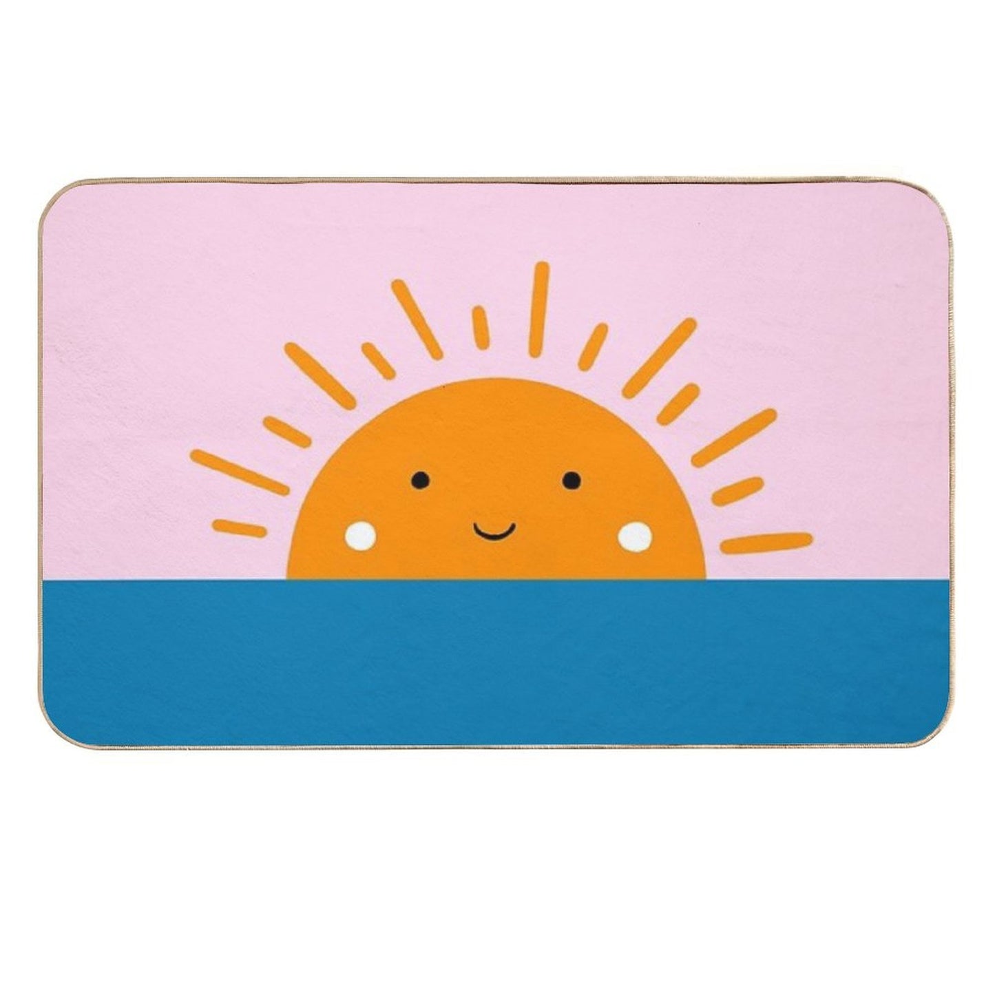 Sun on The Sea  Odorless Bath Mat