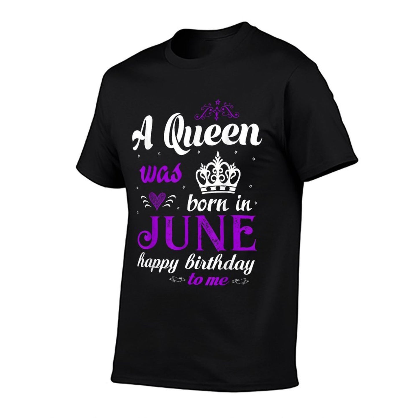 A Queen Was Born In June Happy Birthday For Girl  Eco-friendly Material T-Shirt