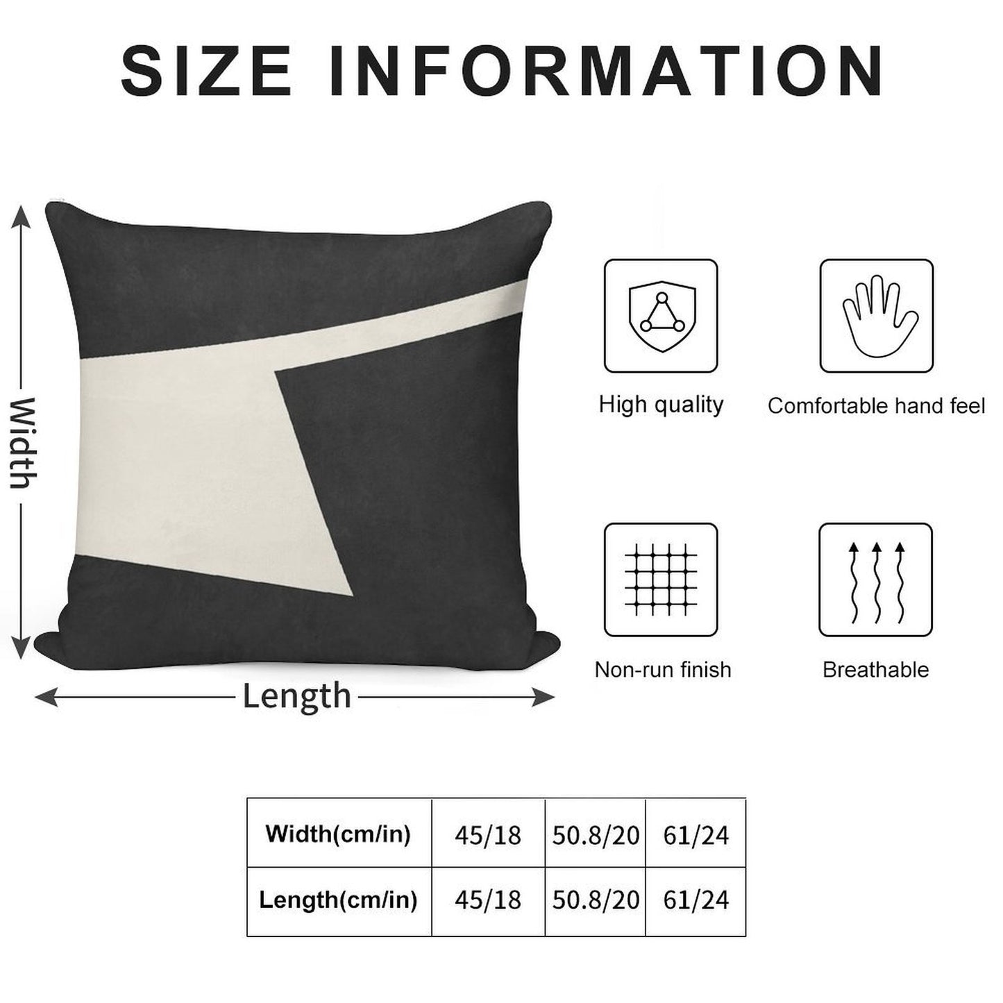 ABSTRACT SHAPES 02 Soft Skin-Friendly Throw Pillow