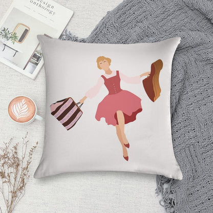 Maria Von Trapp Soft Anti-Pilling Throw Pillow