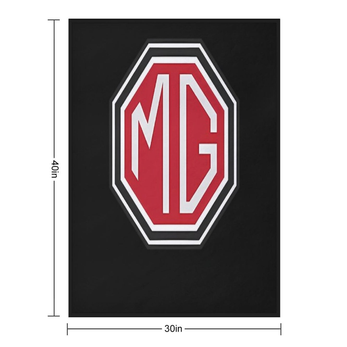 Vintage Mg Logo Sustainable Throw Blanket