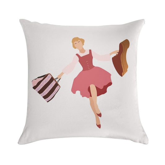 Maria Von Trapp Soft Anti-Pilling Throw Pillow