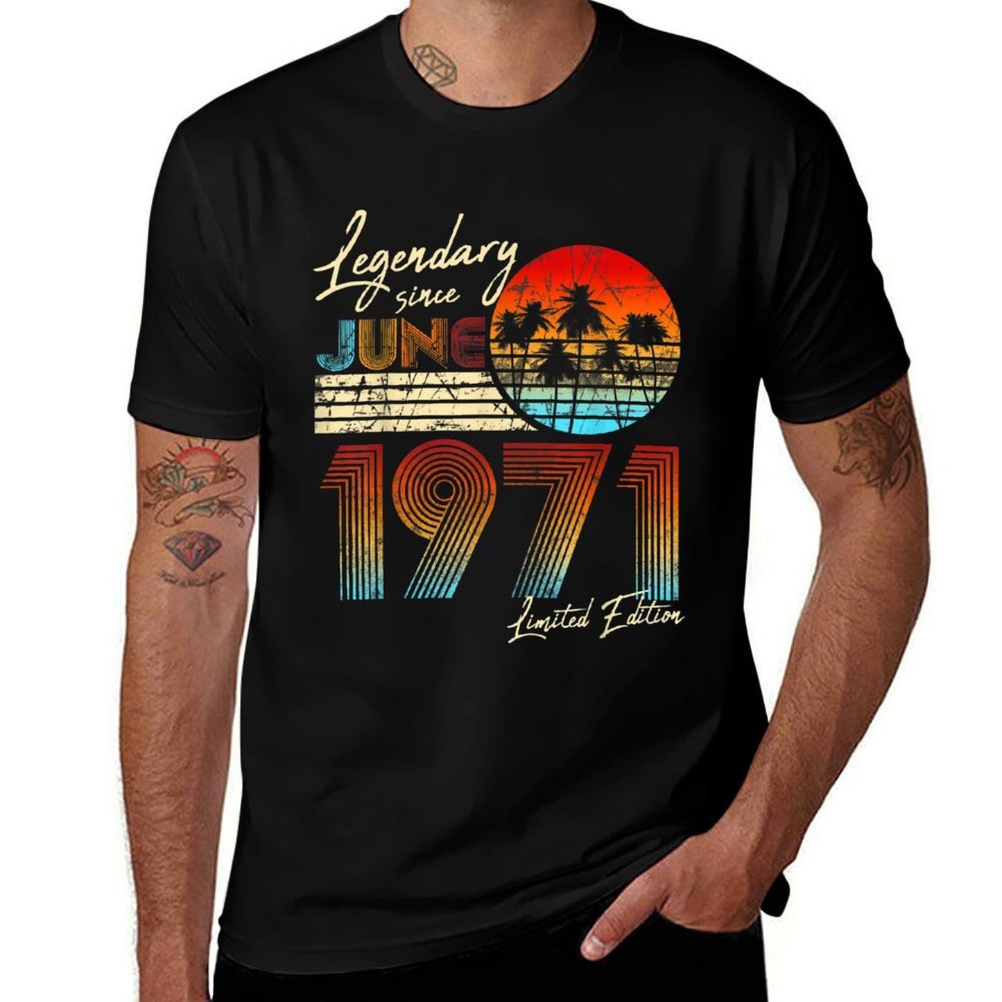 Legendary Since Bday June 1971 Vintage 50Th Birthday  Versatile T-Shirt