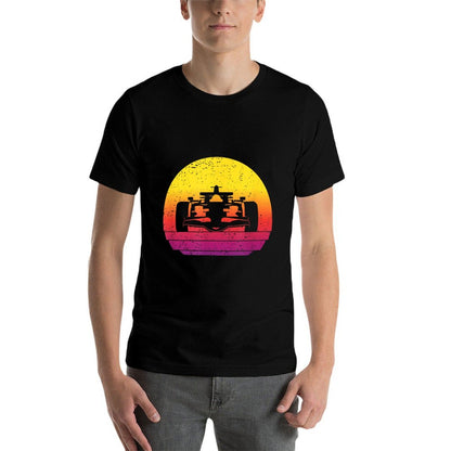 Racing Car Retro Style Vintage Trendy Pattern T-Shirt