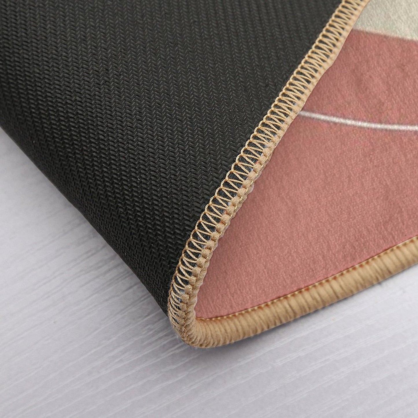 Abstract Geometric Wave Lines (Model 2)  Stain-Proof Bath Mat