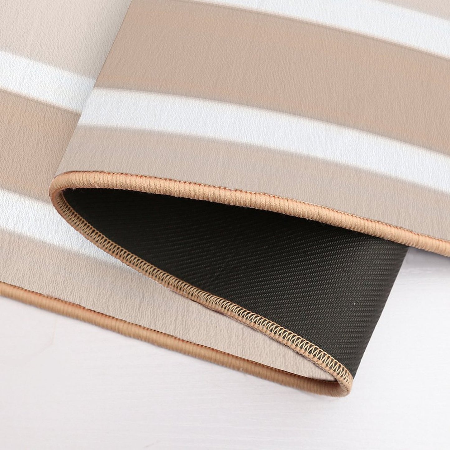 Nude Color Lines  Repositionable Bath Mat