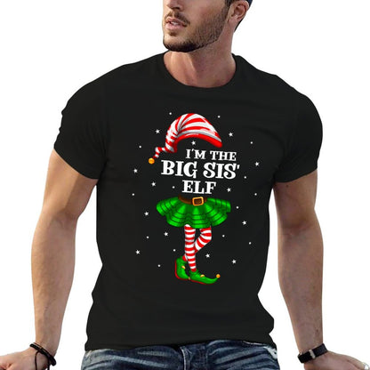 Matching Family Group Im The Big Sis Elf Christmas  Lightweight T-Shirt