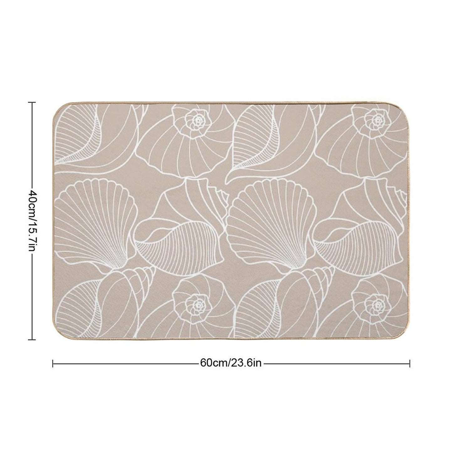 Bona Fide Beige by Sherwin Williams  Fade-Resistant Bath Mat