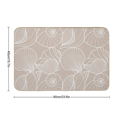 Bona Fide Beige by Sherwin Williams  Fade-Resistant Bath Mat