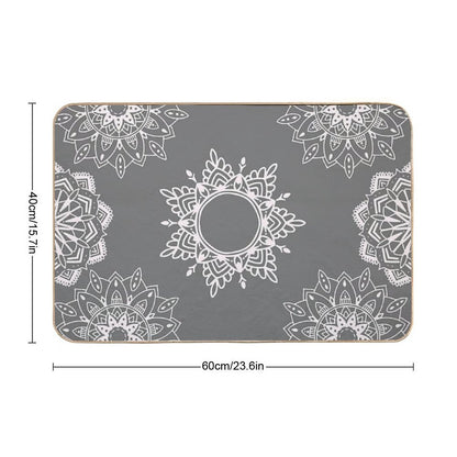 Peculiar Mandala Pattern  Non-Slip Bath Mat