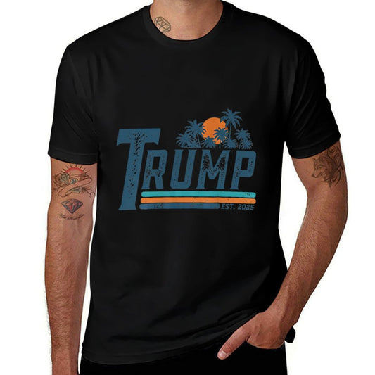 Funny Trump Gulf Of Us America Est 2025 (2 Side) Easy-care T-Shirt