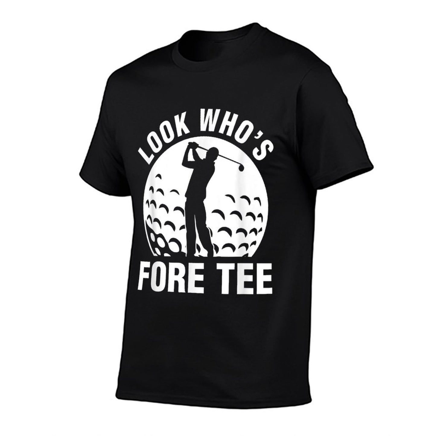 Golf 40th Birthday Look Who’s Fore 40 Forty  Cotton T-Shirt