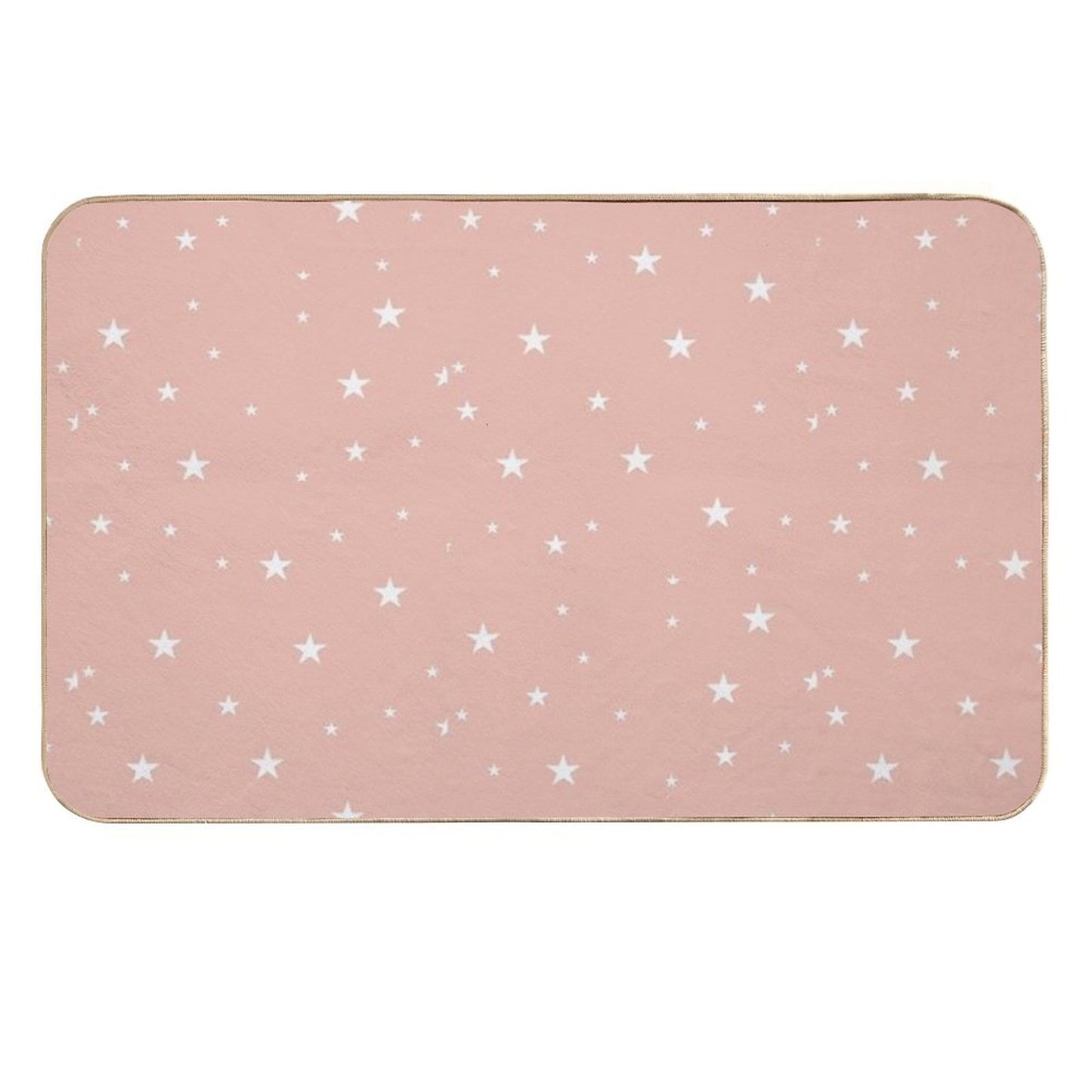 Pastel Star Pattern  Stain-Proof Bath Mat
