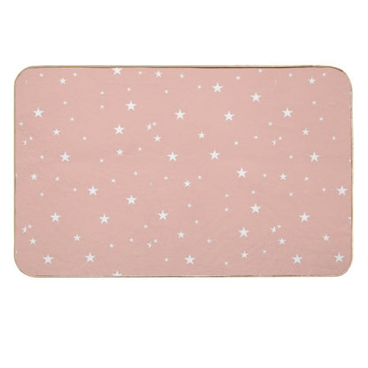 Pastel Star Pattern  Stain-Proof Bath Mat