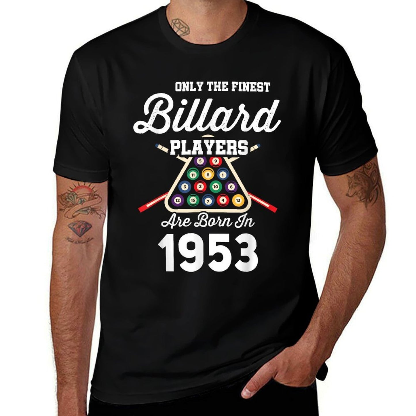 70 Year Old Pool Billiard Player 1953 70th Birthday  Tagless Design T-Shirt