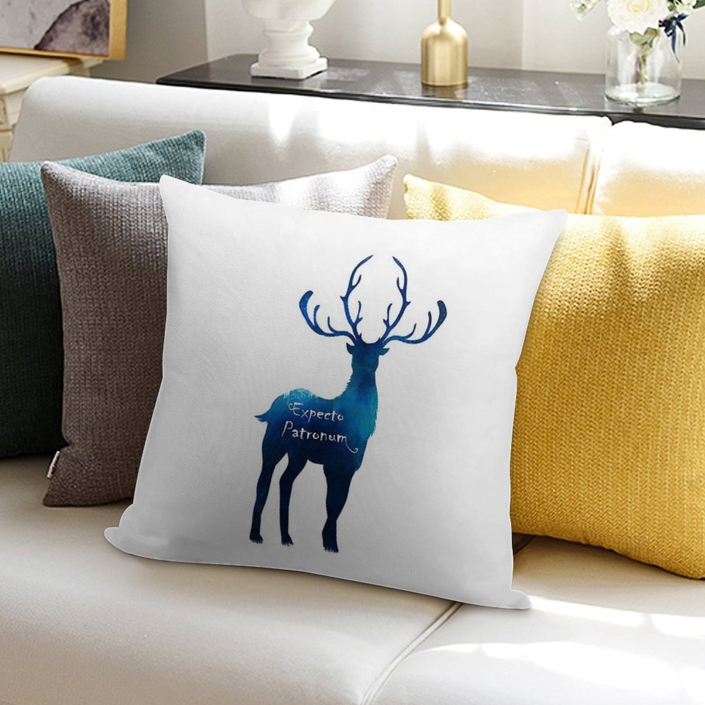 Expecto Patronum Soft Anti-Pilling Throw Pillow