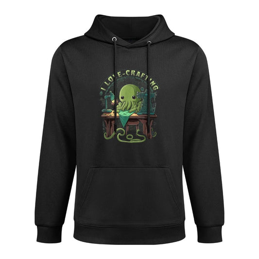 Cthulhu I Love Crafting, Funny Cute Sewing Cthulhu Versatile Streetwear Hoodie