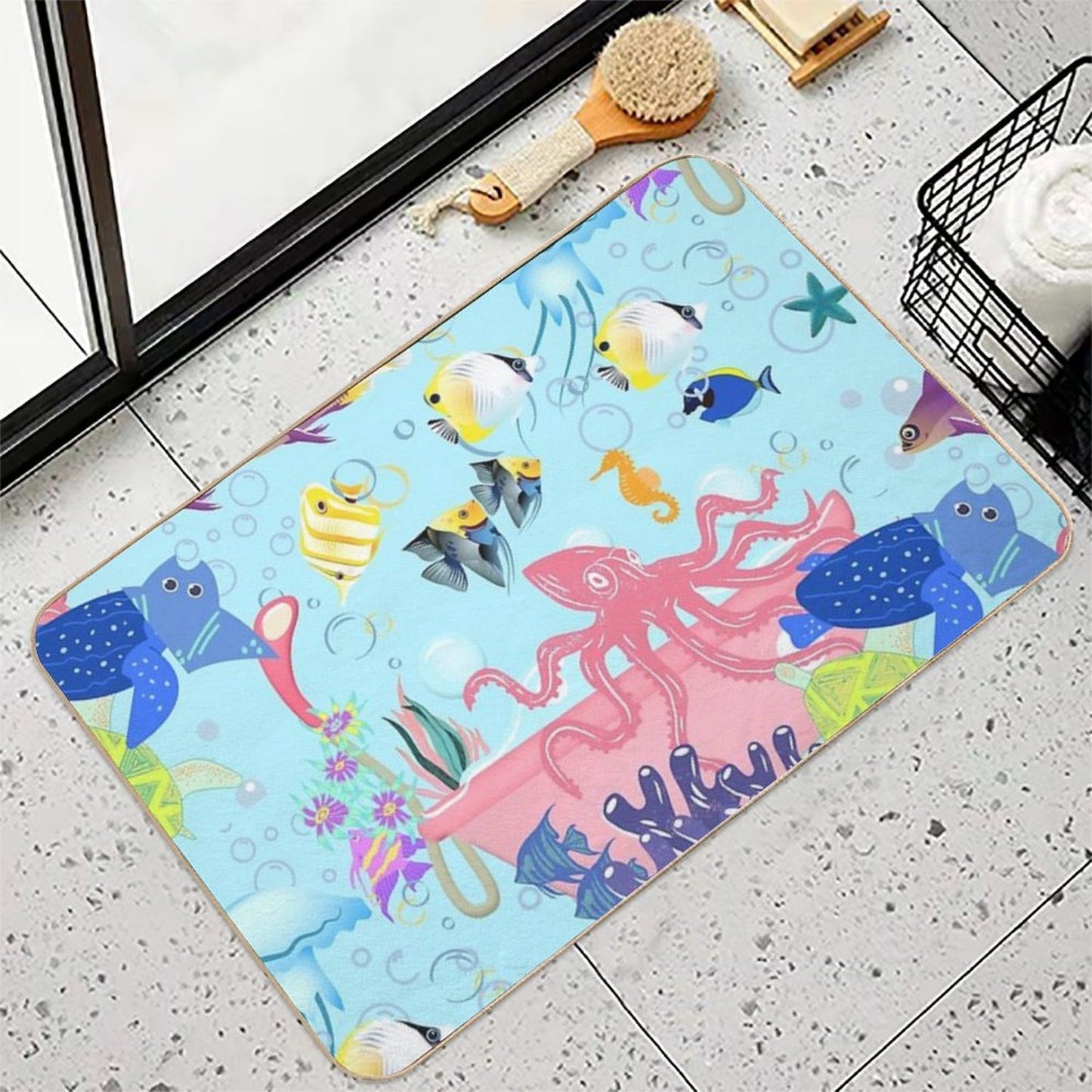 Salt Water Bath Time  High-Traffic Bath Mat