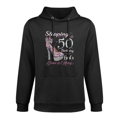 Stepping Into My 50th Birthday With God's Grace & Mercy Casual Wear Hoodie