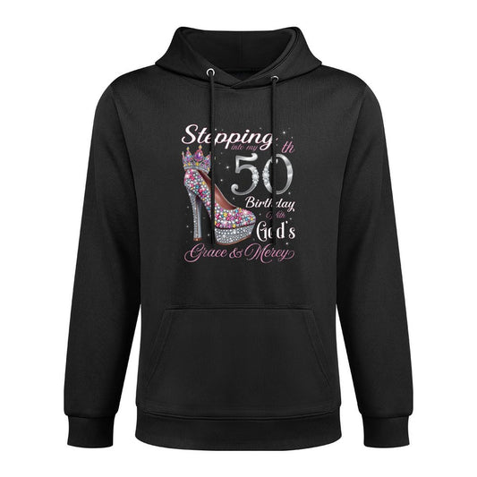 Stepping Into My 50th Birthday With God's Grace & Mercy Casual Wear Hoodie