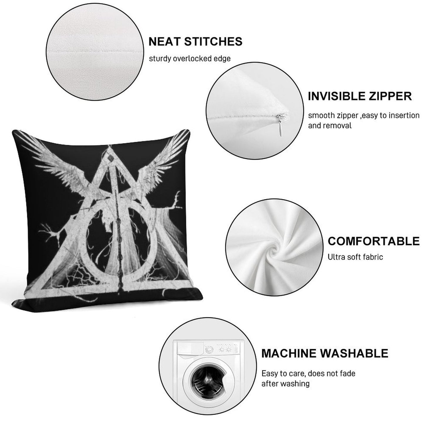 PRISMATIC SOUL Soft Luxury Feel Throw Pillow