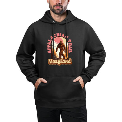 Maryland Appalachian Trail Vintage Hiking Bigfoot Sasquatch Premium Unisex Design Hoodie