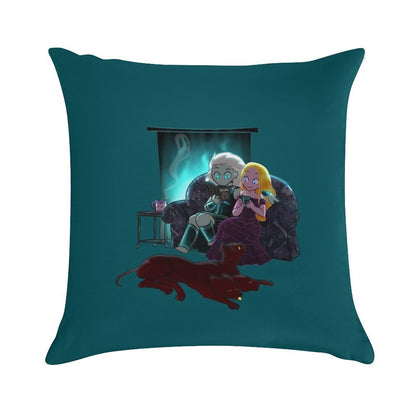 Cozy Winter Night Soft Durable Construction Throw Pillow