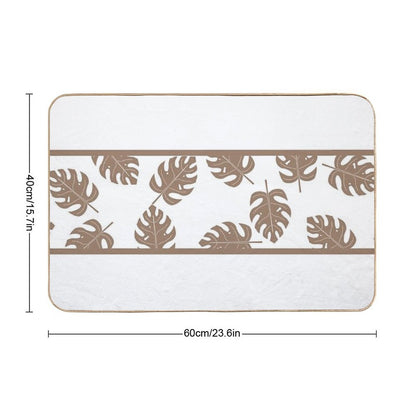 Tan Palms  Odorless Bath Mat
