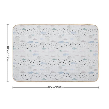 Sparkle - Light Grey  Pet-Safe Bath Mat