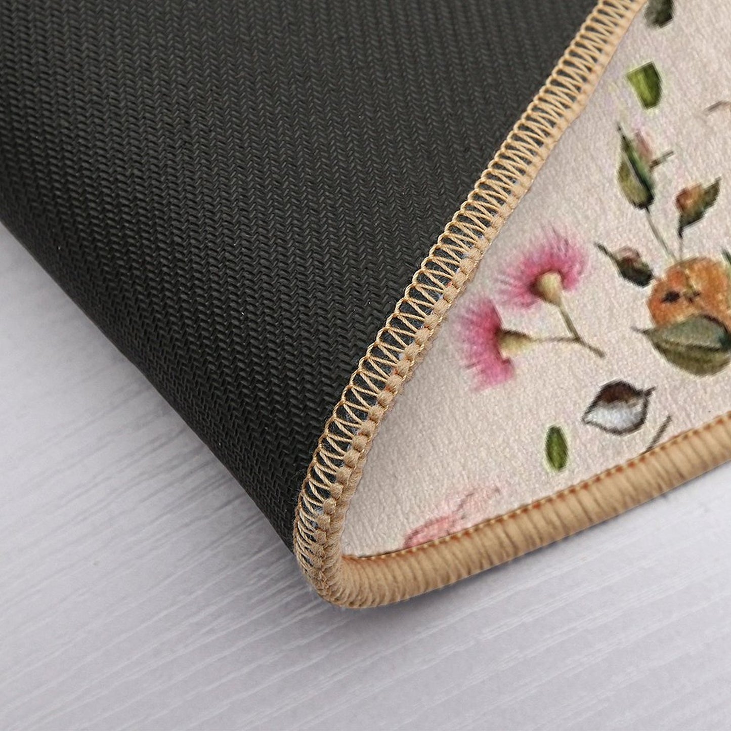 Vintage Floral Pattern  Stain-Proof Bath Mat