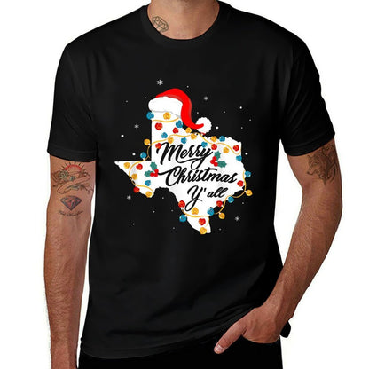Merry Christmas YAll Texas State Texan Holiday Men Women  Graphic-printed T-Shirt