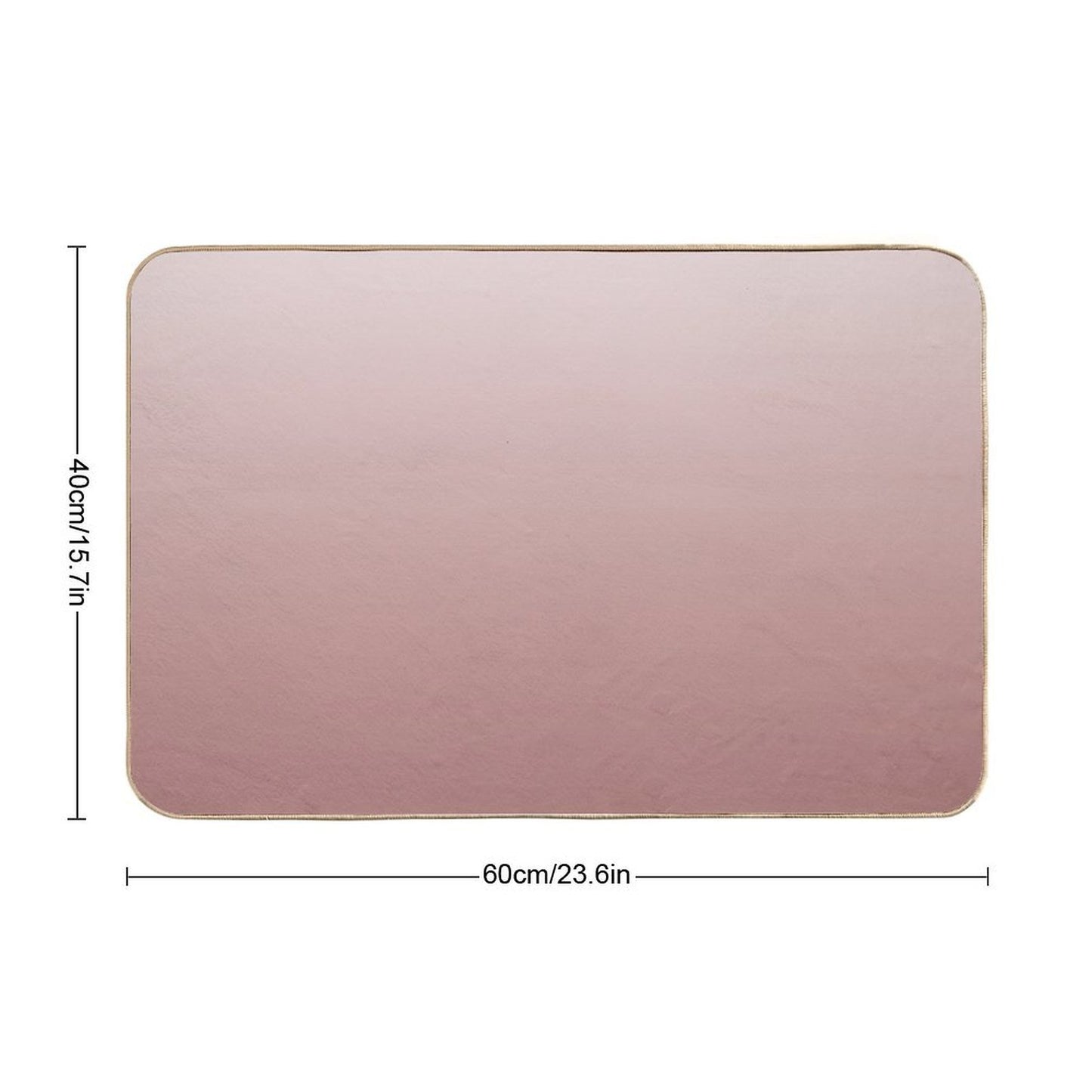 Dusty Ash Rose Pink Ombre  Eco-Friendly Bath Mat