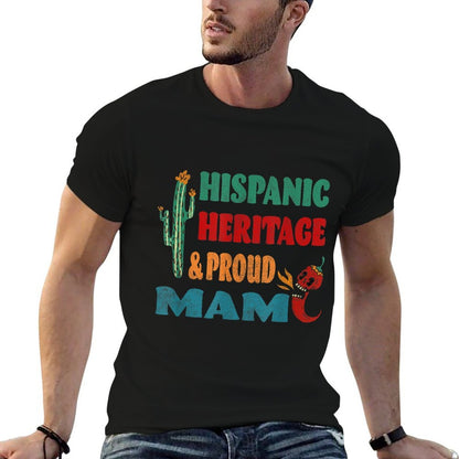 Hispanic Heritage & Proud Mam  Stretchy T-Shirt