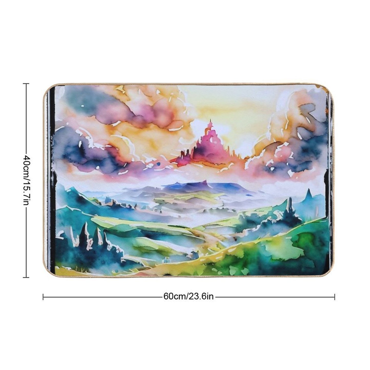 Sunrise  Rapid-Drying Bath Mat