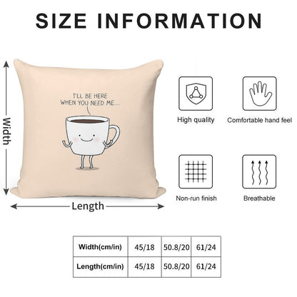 Need Coffee Soft Luxury Feel Throw Pillow