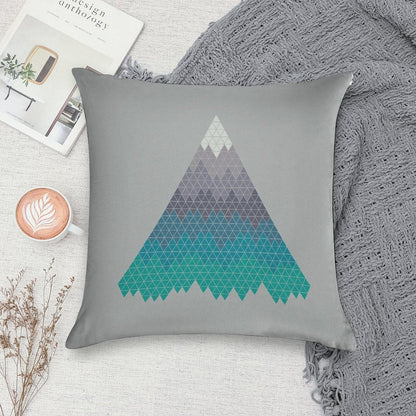 Many Mountains Soft Hidden Zipper Throw Pillow