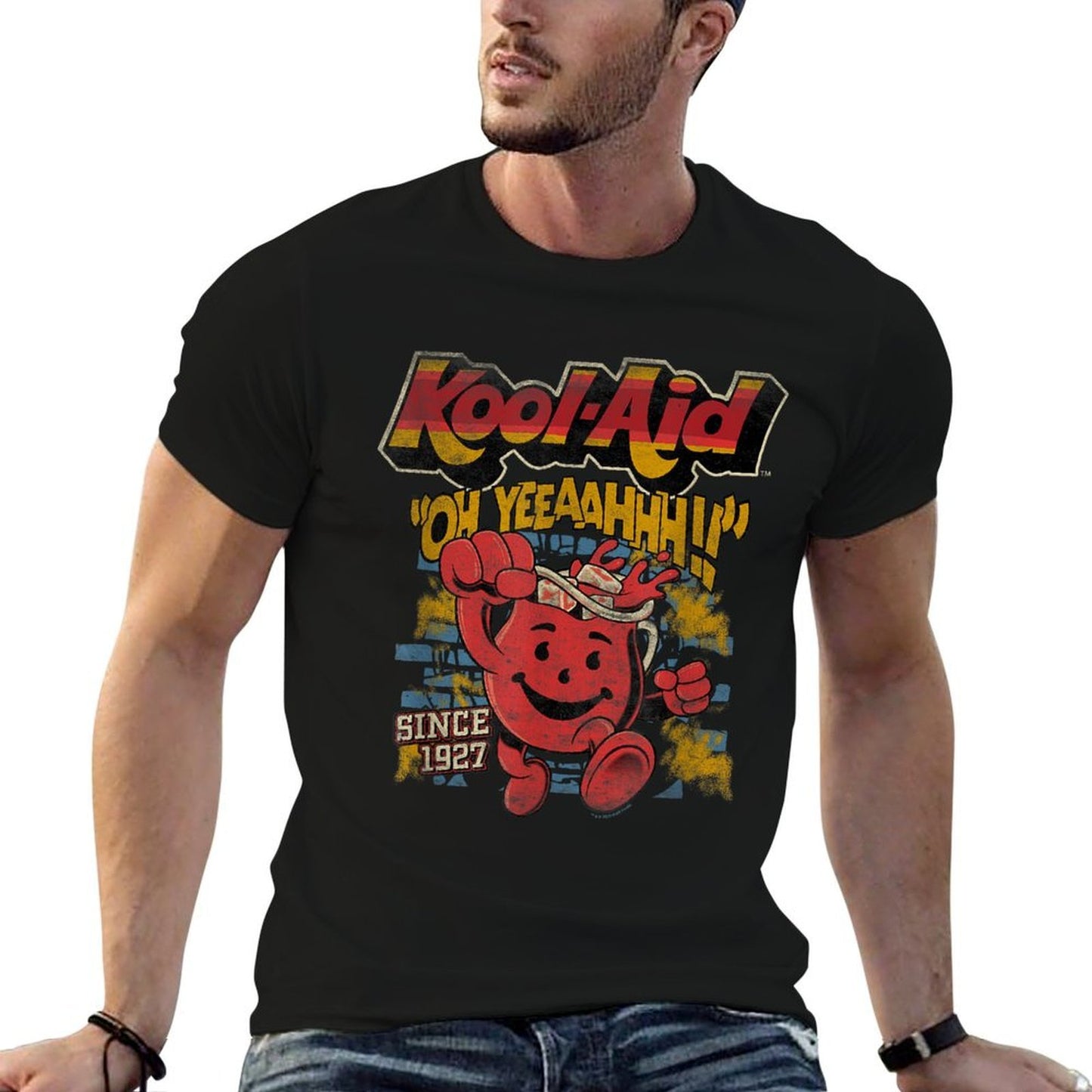 Kool-Aid Oh Yeah Vintage Since 1927  Tagless Design T-Shirt