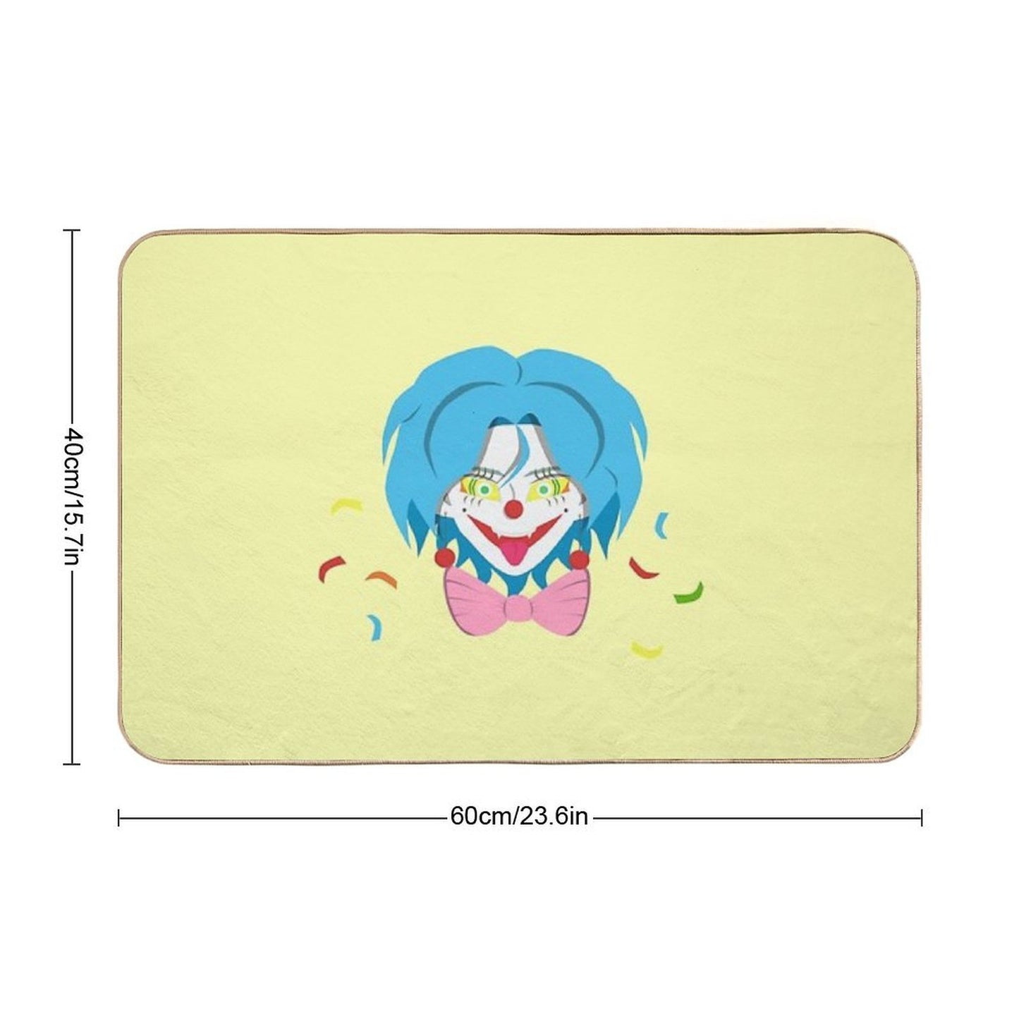 Ginky Confetti The Sindykey Clowns  Multi-Purpose Bath Mat