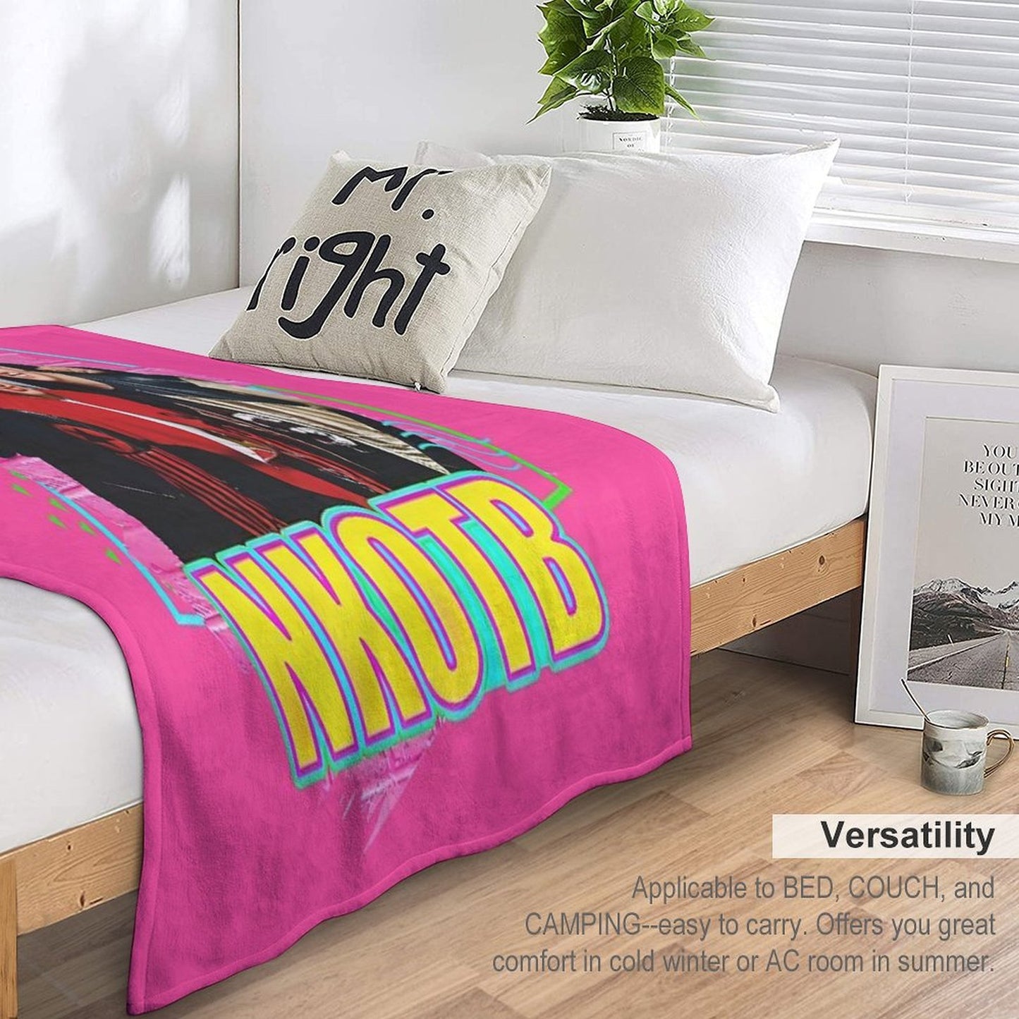 NKOTB - NEON Sustainable Throw Blanket