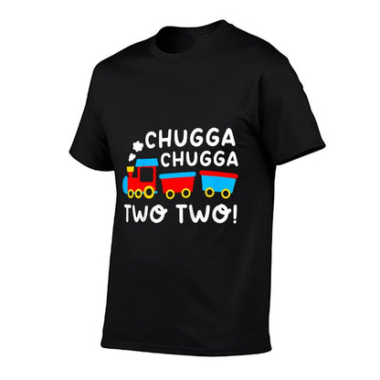 Kids 2nd Birthday Boy Train Chugga Chugga Two Two Toddler  Polyester Blend T-Shirt